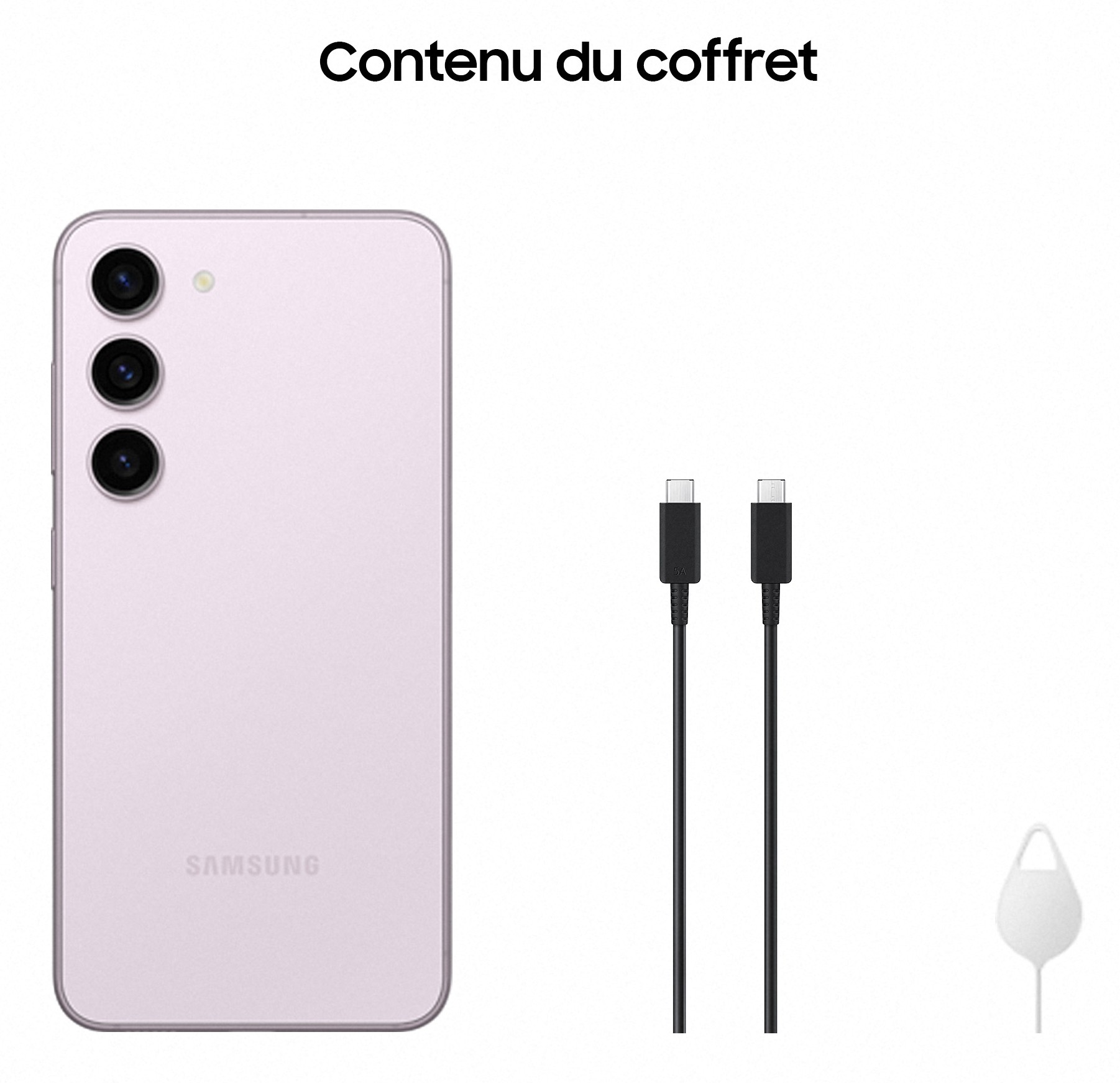 Smartphone SAMSUNG Galaxy S23 5G 128Go Lavande - GALAXY-S23-128LAVDE Smartphone SAMSUNG Galaxy S23 5G 128Go Lavande - GALAXY-S23-128LAVDE