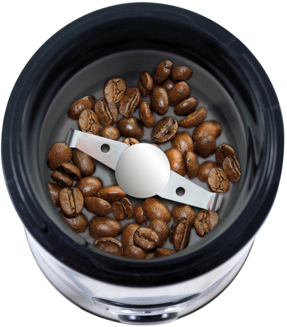 Moulin à café TAURUS 150W 50g Acier inoxydable brossé - AROMATIC