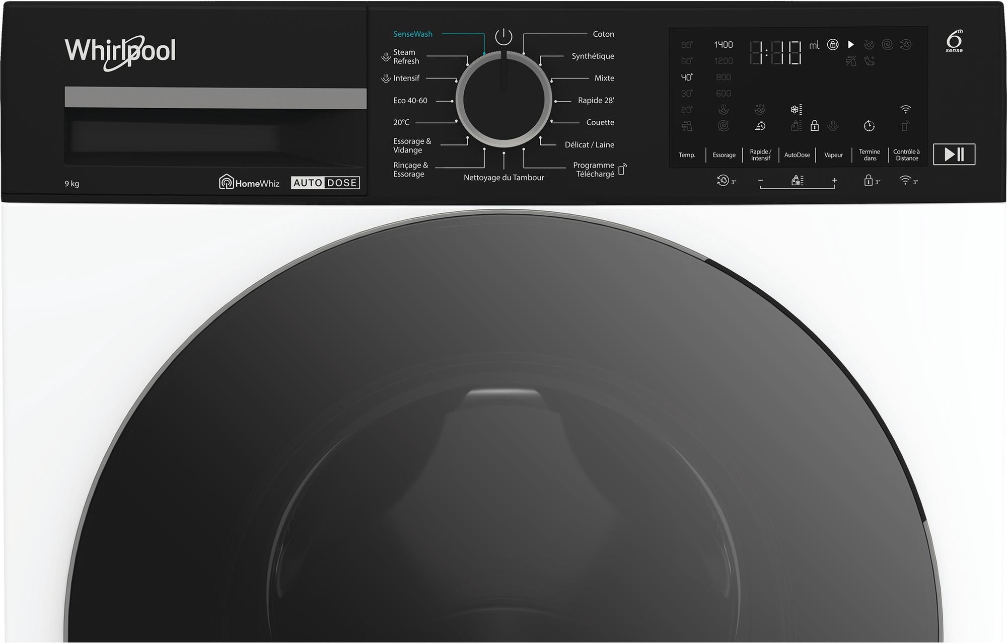 Lave linge Frontal WHIRLPOOL - WPM97WADSFR Lave linge Frontal WHIRLPOOL - WPM97WADSFR