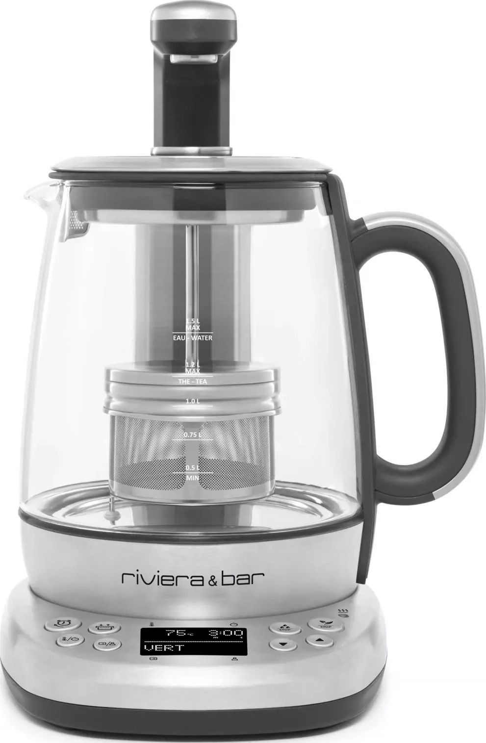 Théière électrique RIVIERA & BAR Température réglable 1.5L 2000W Inox - BTA850