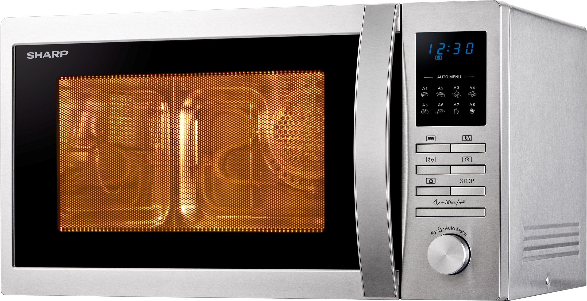 Micro ondes SHARP 900W 25L Inox - R322STW