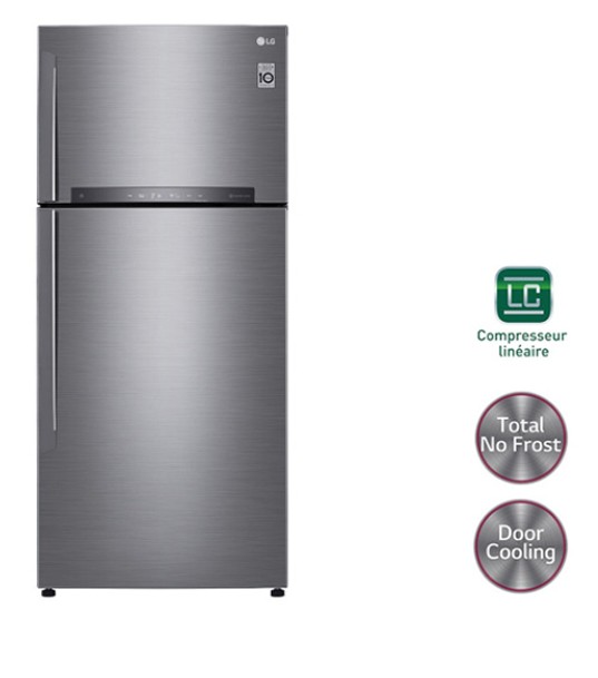 LG Réfrigérateur congélateur haut Total No Frost Door Cooling Wi-Fi 506L GTD7850PS LG Réfrigérateur congélateur haut Total No Frost Door Cooling Wi-Fi 506L GTD7850PS