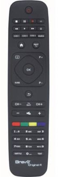 Télécommande universelle BRAVO Rétro-éclairée TCORIGINAL4