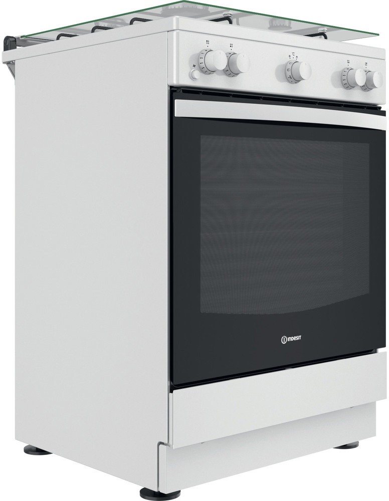 Cuisiniere gaz INDESIT 4 Feux + four Gaz Blanc - IS67G1KMW/E Cuisiniere gaz INDESIT 4 Feux + four Gaz Blanc - IS67G1KMW/E