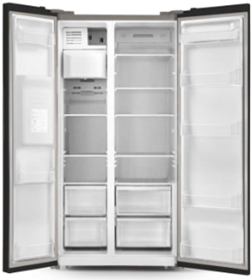 SCHNEIDER Réfrigérateur américain No Frost glass door 556L Noir - SCUS556NFGLB