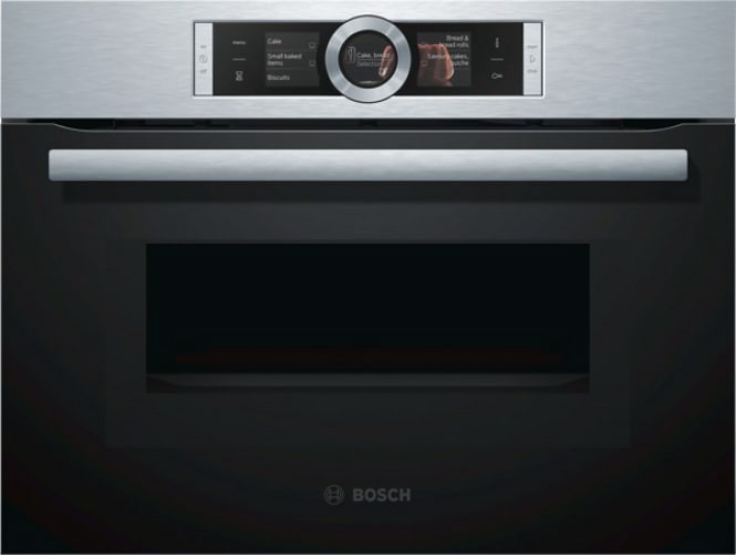 BOSCH Micro ondes Combiné Série 8 fonction Micro-ondes EcoClean 45L Inox  CMG636BS1