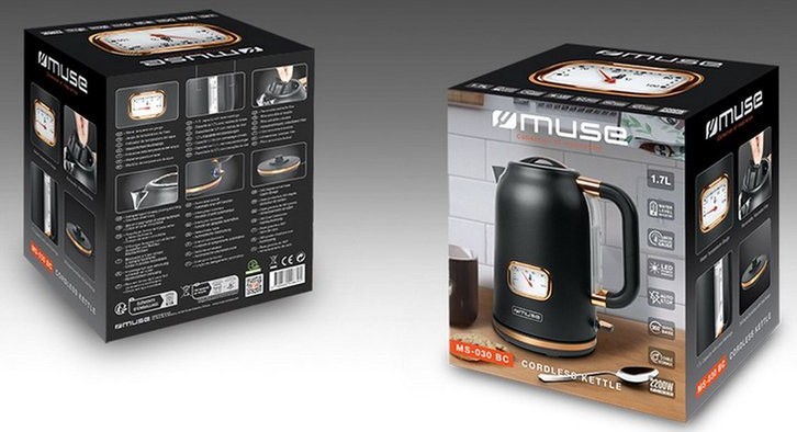 Bouilloire MUSE 1.7L 2000W - MS-030BC