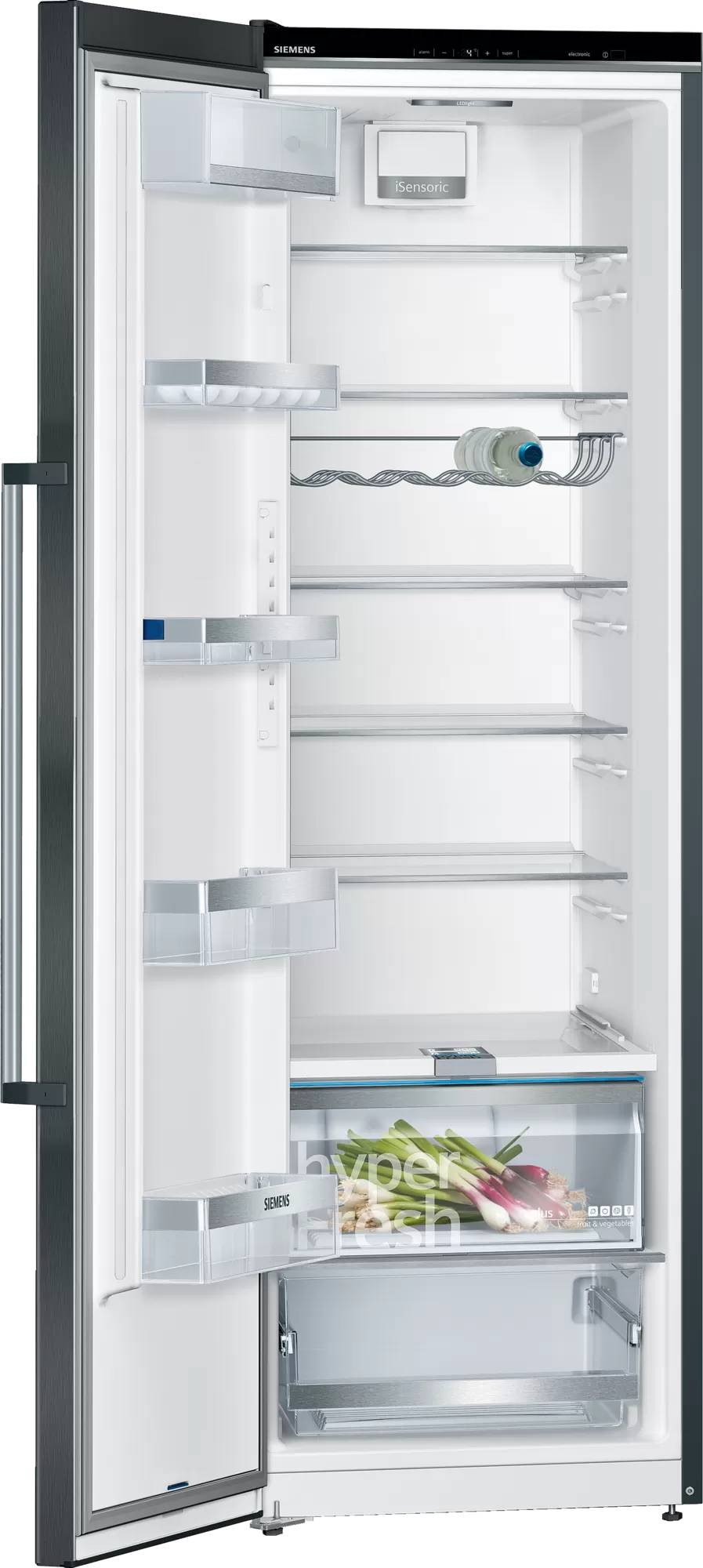 SIEMENS Réfrigérateur 1 porte IQ500 Froid Brassé HyperFresh Plus 346L Noir - KS36VAXEP