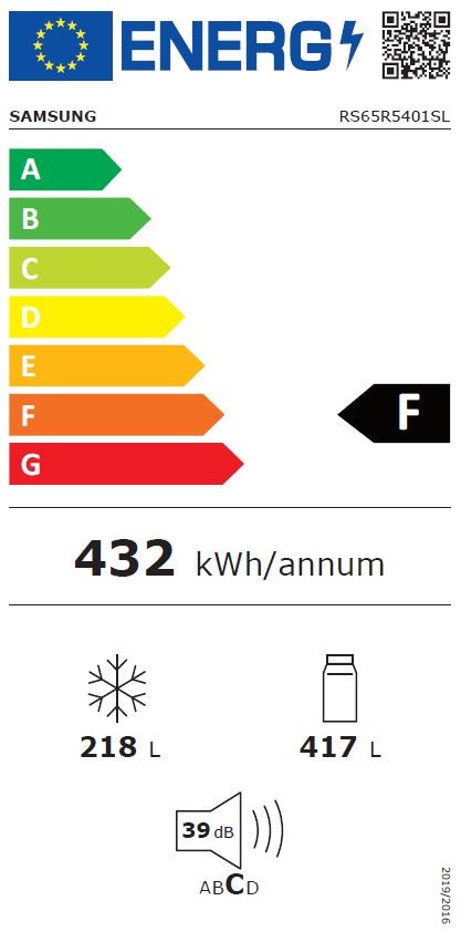 SAMSUNG Réfrigérateur américain RS65R5401SL