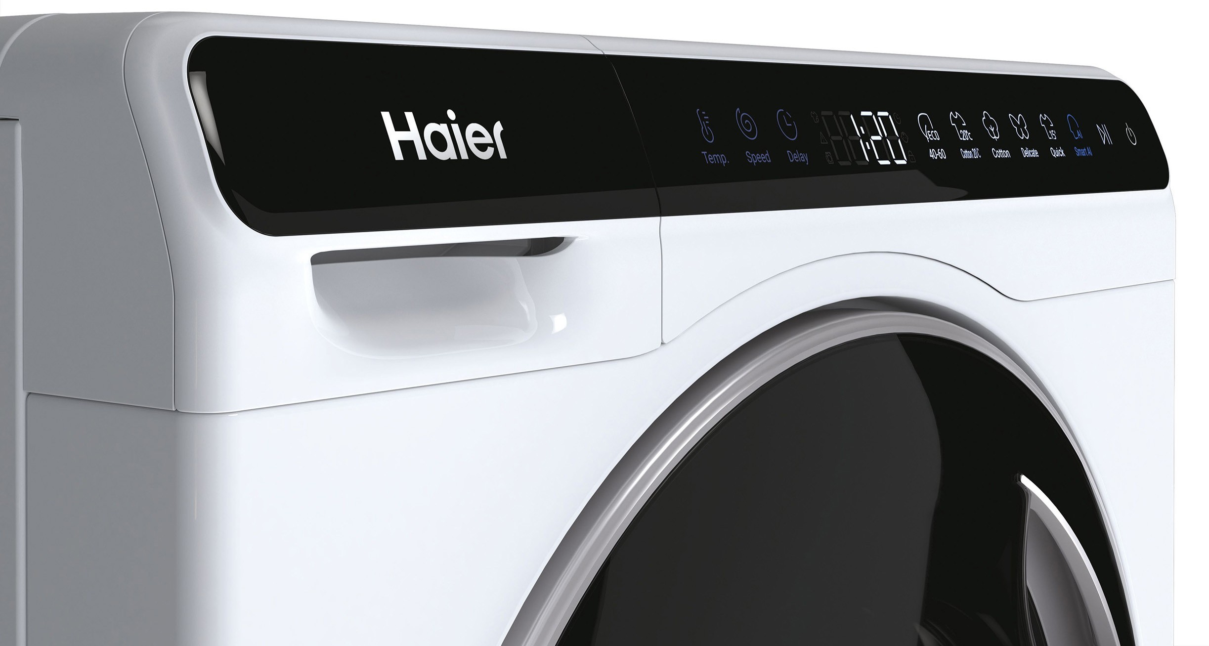 Lave linge Frontal HAIER ,1200 trs/mn, 5kg, Blanc - HW50-BP12307-S Lave linge Frontal HAIER ,1200 trs/mn, 5kg, Blanc - HW50-BP12307-S