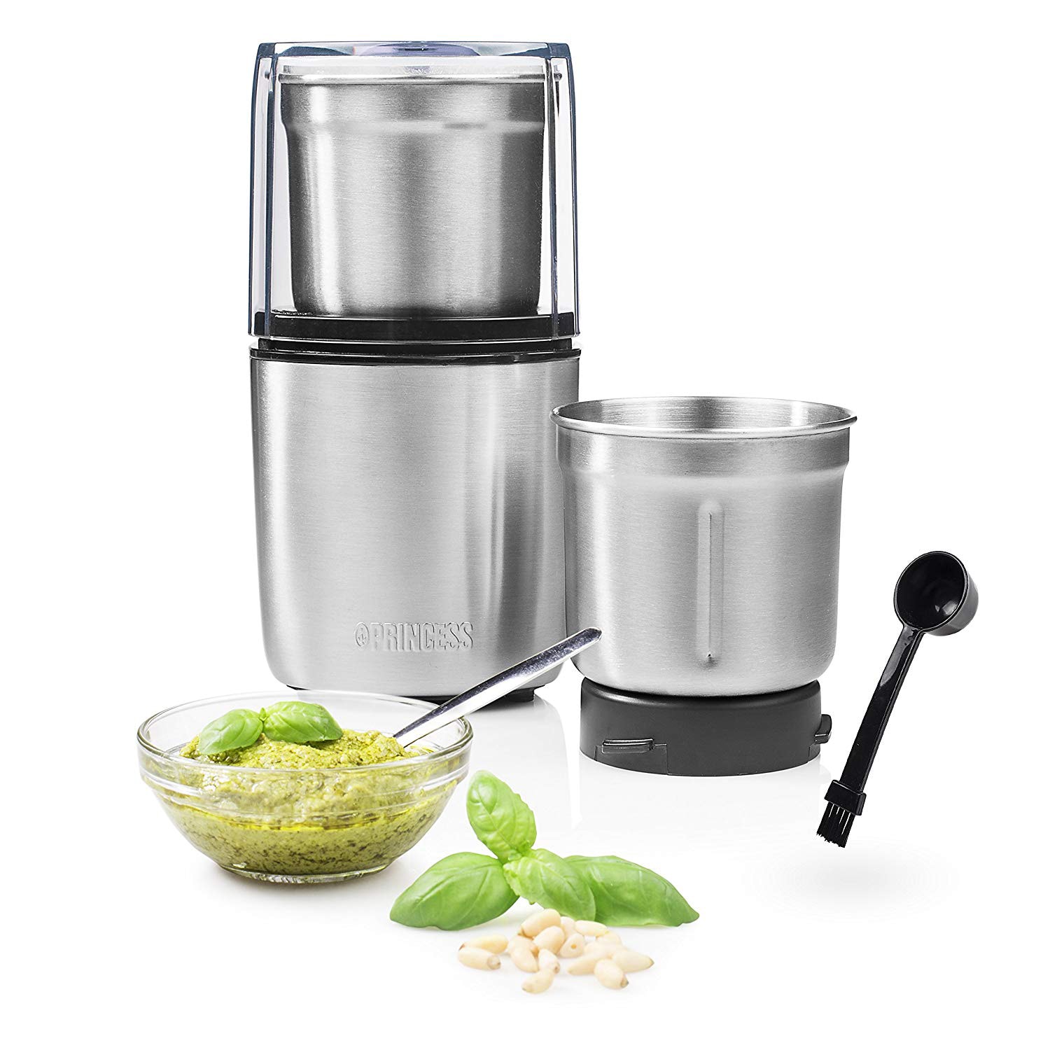 Hachoir PRINCESS 2 bols 200W Inox 01.221040.01.001