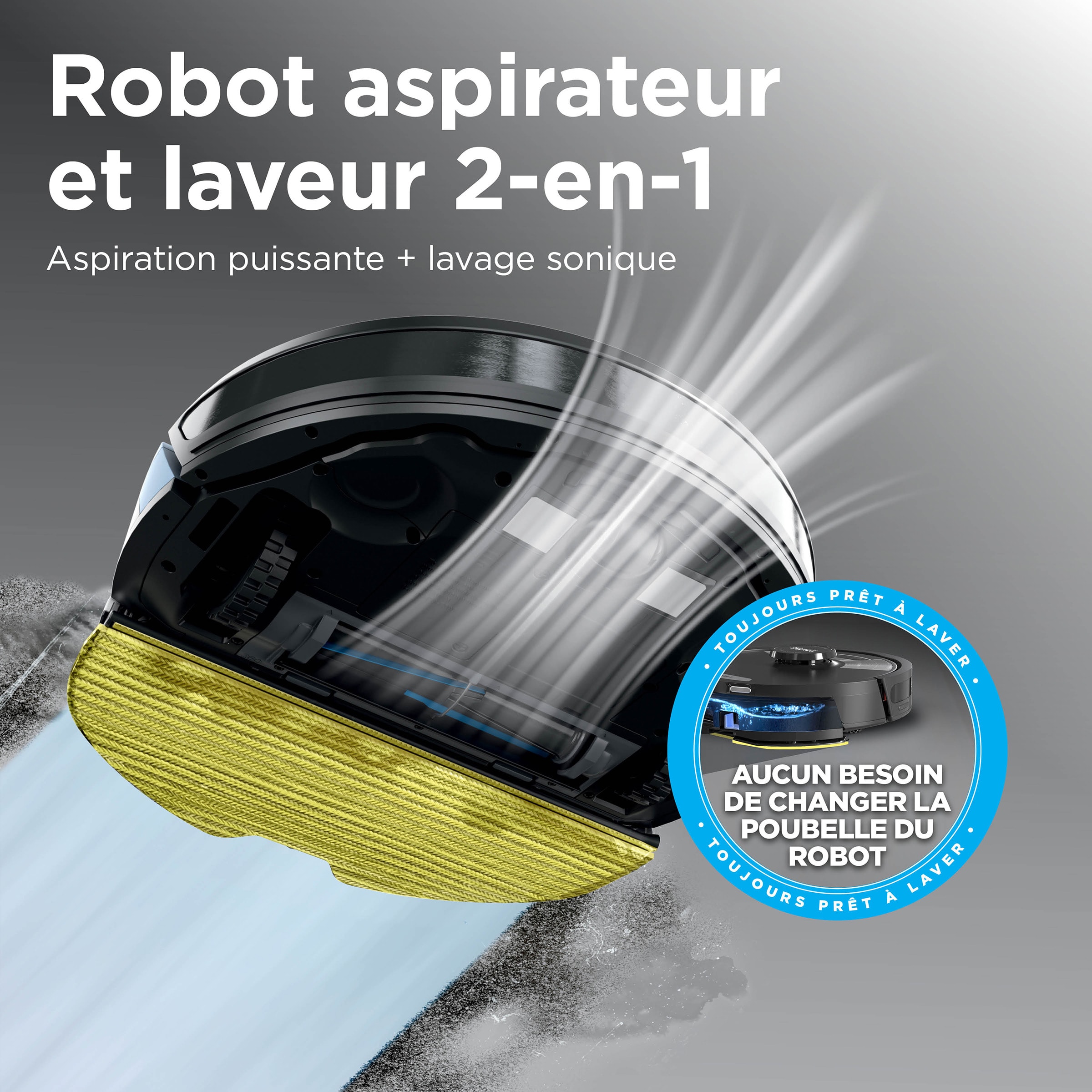 Aspirateur robot laveur SHARK Laveur, 2 en 1, Matrix Plus, Noir - RV2620WAEU Aspirateur robot laveur SHARK Laveur, 2 en 1, Matrix Plus, Noir - RV2620WAEU