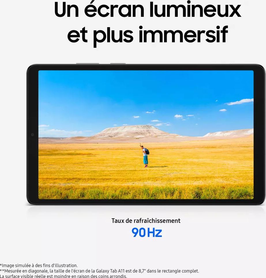Tablette SAMSUNG 8.7" Wi-Fi 64Go Gris - GALTABA11-64-GRIS