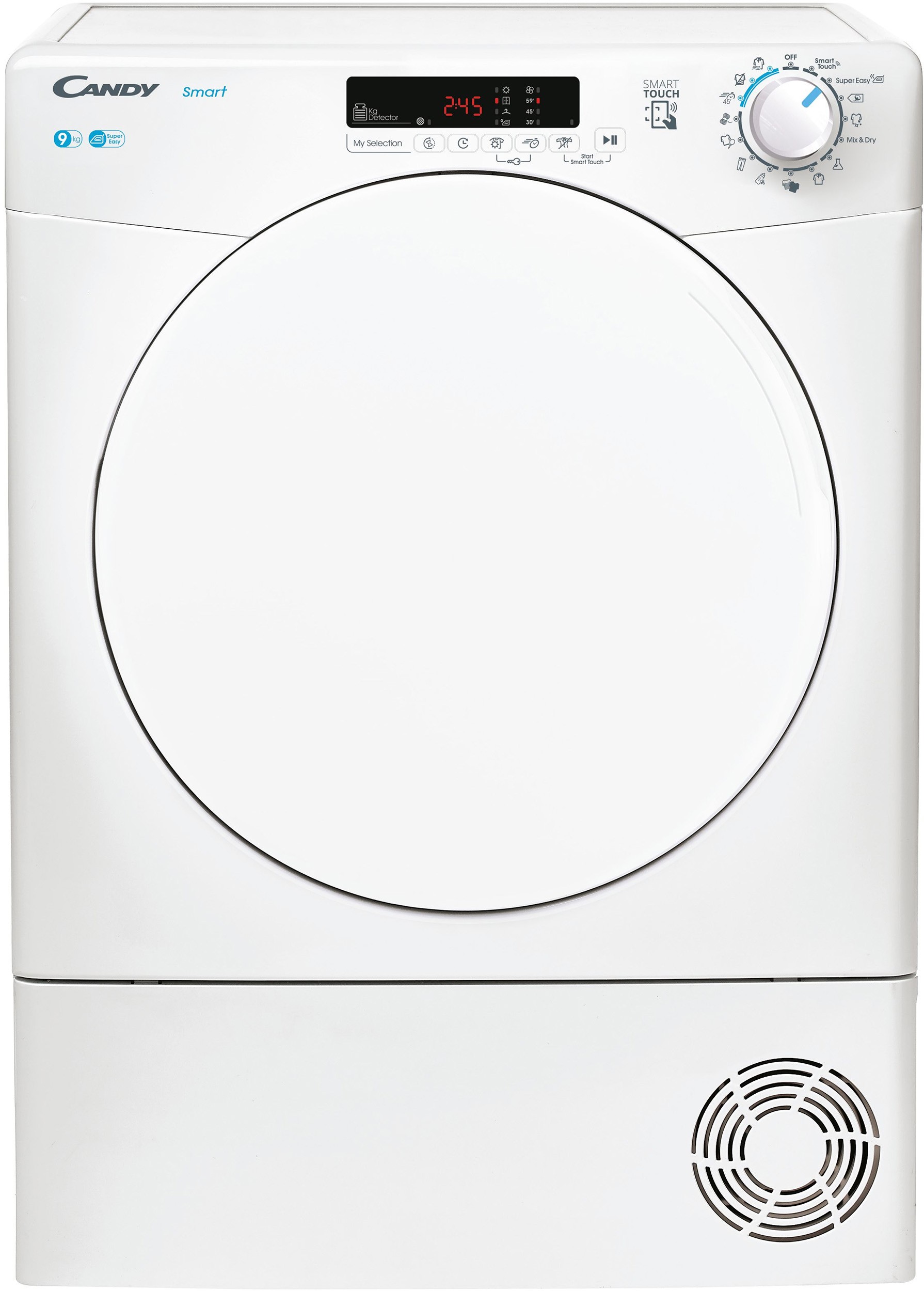 Sèche linge Evacuation CANDY 9kg 67db Blanc - CSEV9DF-S Sèche linge Evacuation CANDY 9kg 67db Blanc - CSEV9DF-S