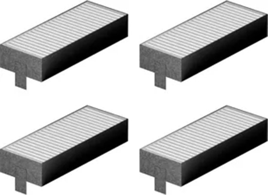 Filtre acoustique SIEMENS Lot de 4 Évacuation d'air Gris HZ9VEDU0