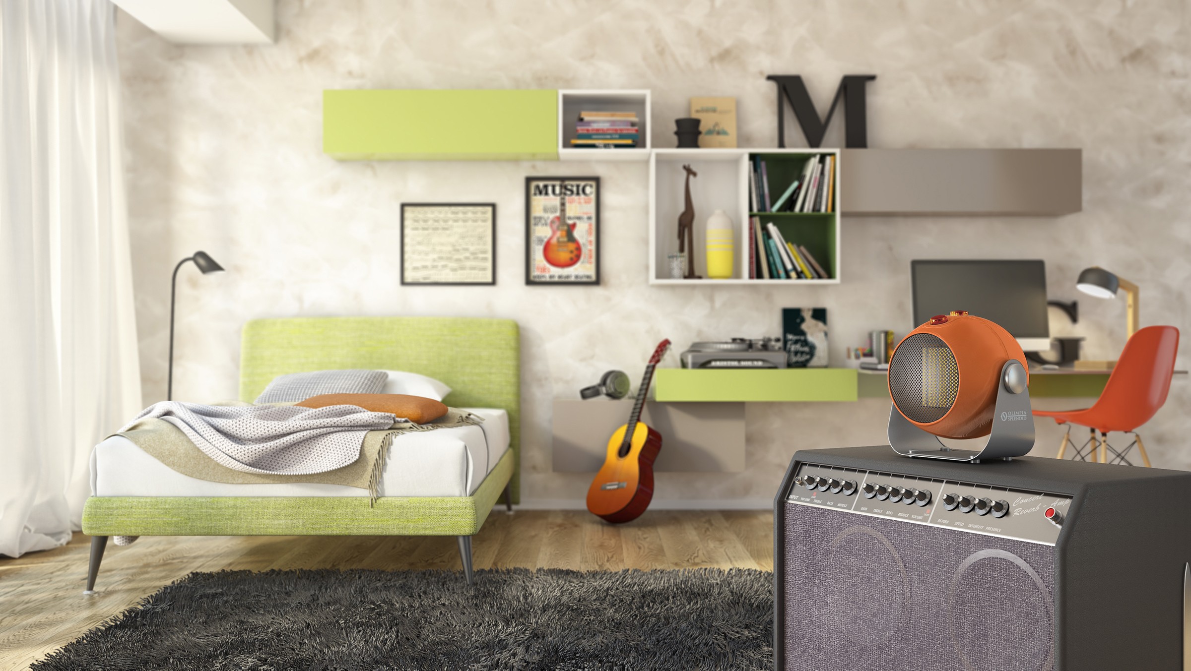 Radiateur soufflant OLIMPIA SPLENDID 1800W - CALDODESIGNO