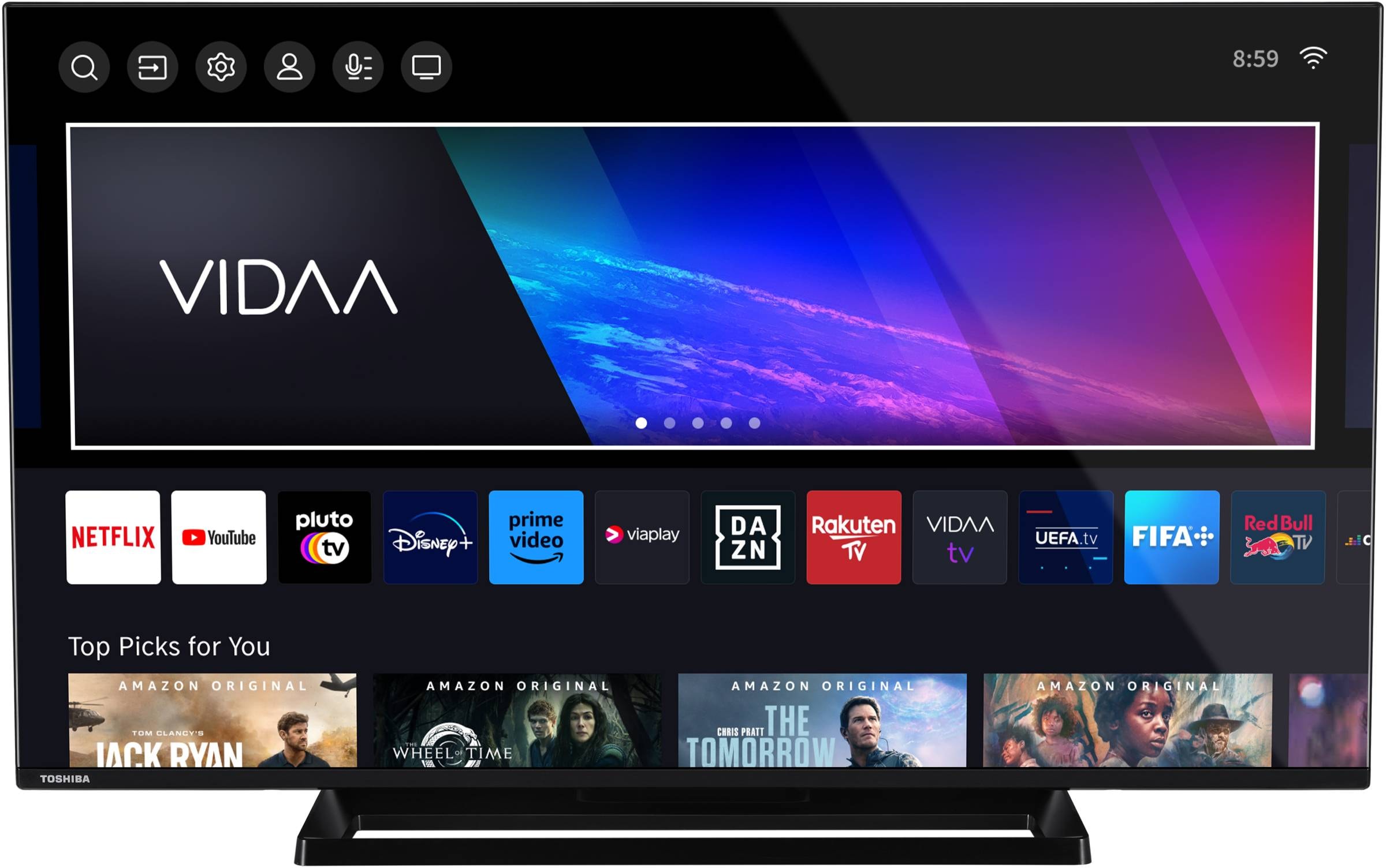 TV QLED 4K 108 cm TOSHIBA - 43QV3363DG TV QLED 4K 108 cm TOSHIBA - 43QV3363DG