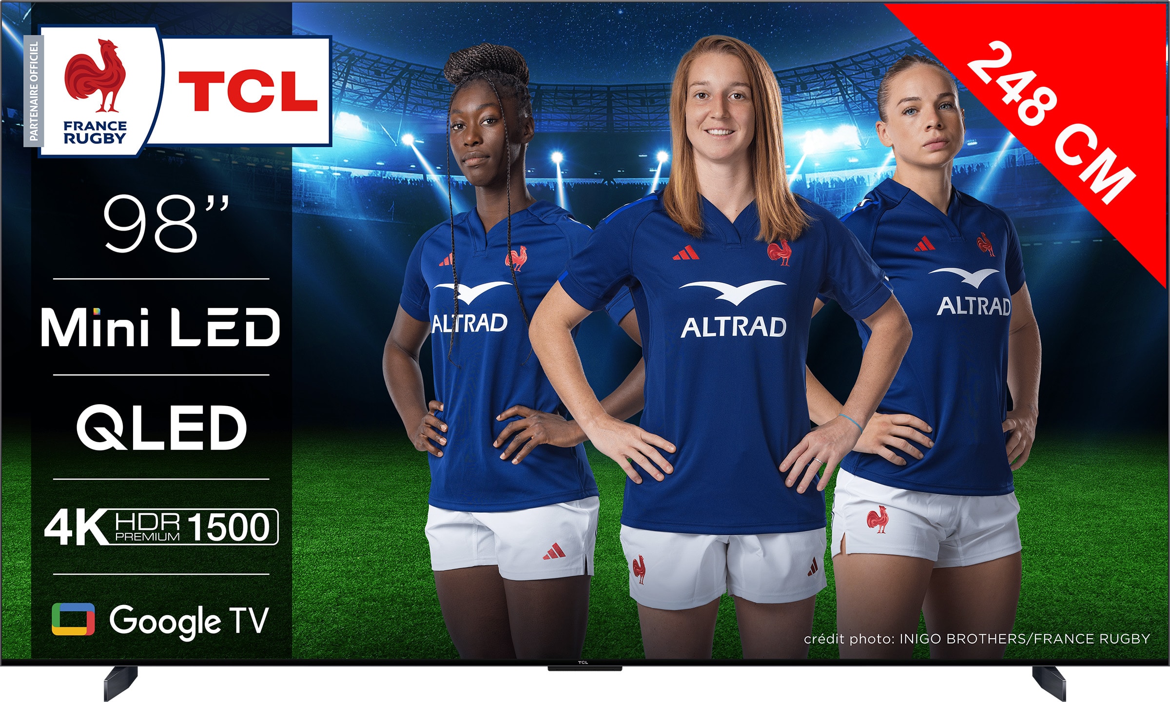 TV QLED 4K 248 cm TCL Mini LED 144Hz 98" - 98MQLED80 TV QLED 4K 248 cm TCL Mini LED 144Hz 98" - 98MQLED80