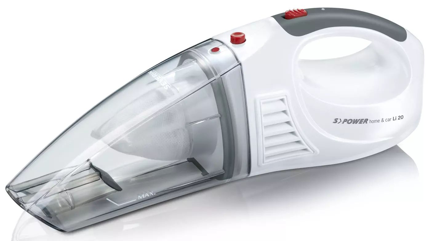 Aspirateur à main SEVERIN S’POWER home & car Li 20 18min Blanc HV7144