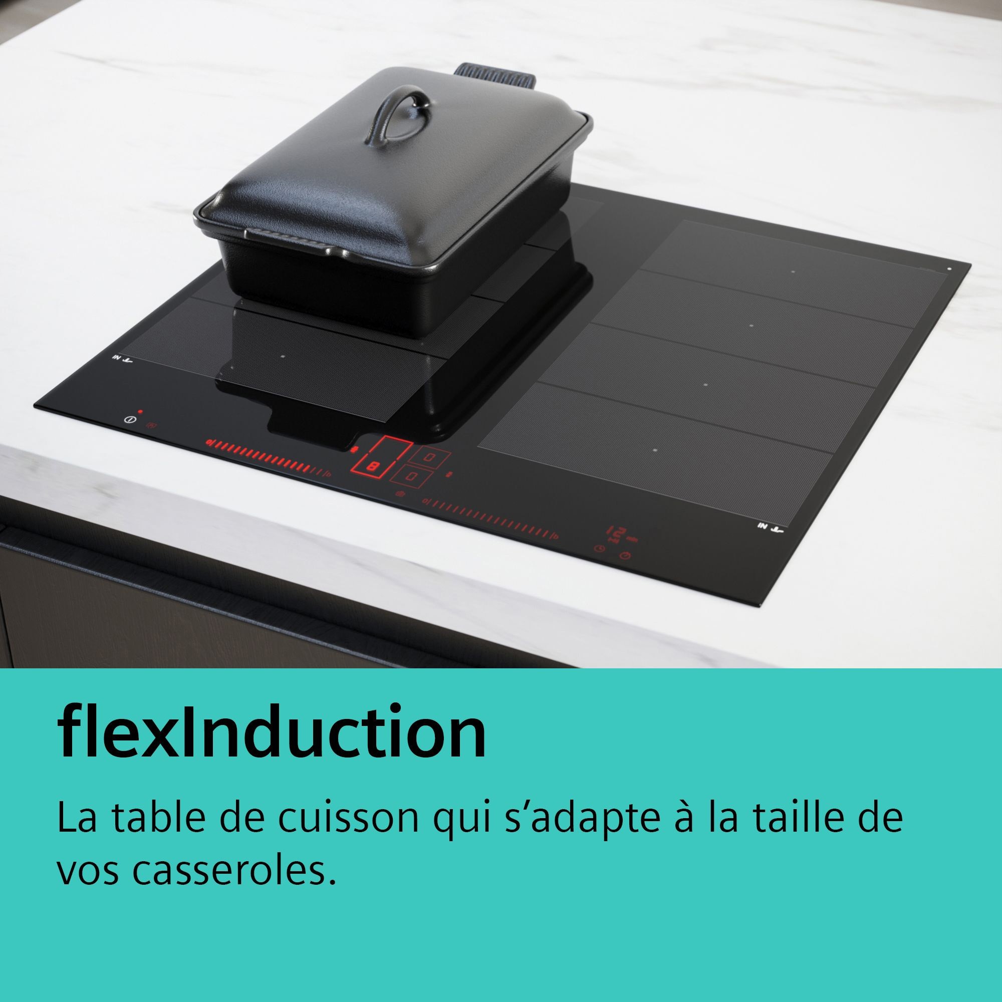 Plaque induction SIEMENS iQ700, 4 Foyers, 7400W, 60cm, Noir - EX651HXC1F Plaque induction SIEMENS iQ700, 4 Foyers, 7400W, 60cm, Noir - EX651HXC1F