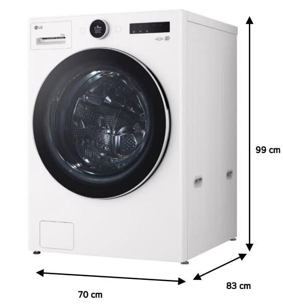 Lave linge Frontal LG 20kg 1000trs/min Blanc - F20F12WST