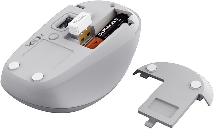 Souris sans fil TRUST Optique Bluetooth Blanc - YVI+COMPACTBLC-25454