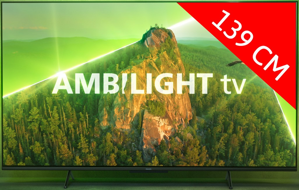 PHILIPS TV LED 4K 139 cm Ambilight Ultra HD Dolby Vision 55"  55PUS8108/12