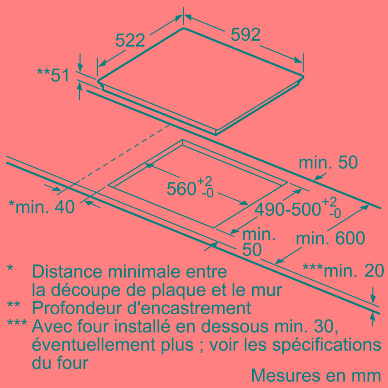 SIEMENS Plaque induction iQ700 FlexInduction 4 foyers Blanc