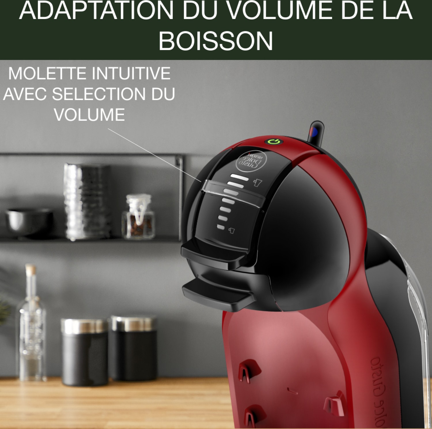Cafetière à dosette KRUPS Play et Select Rouge - YY5219FD