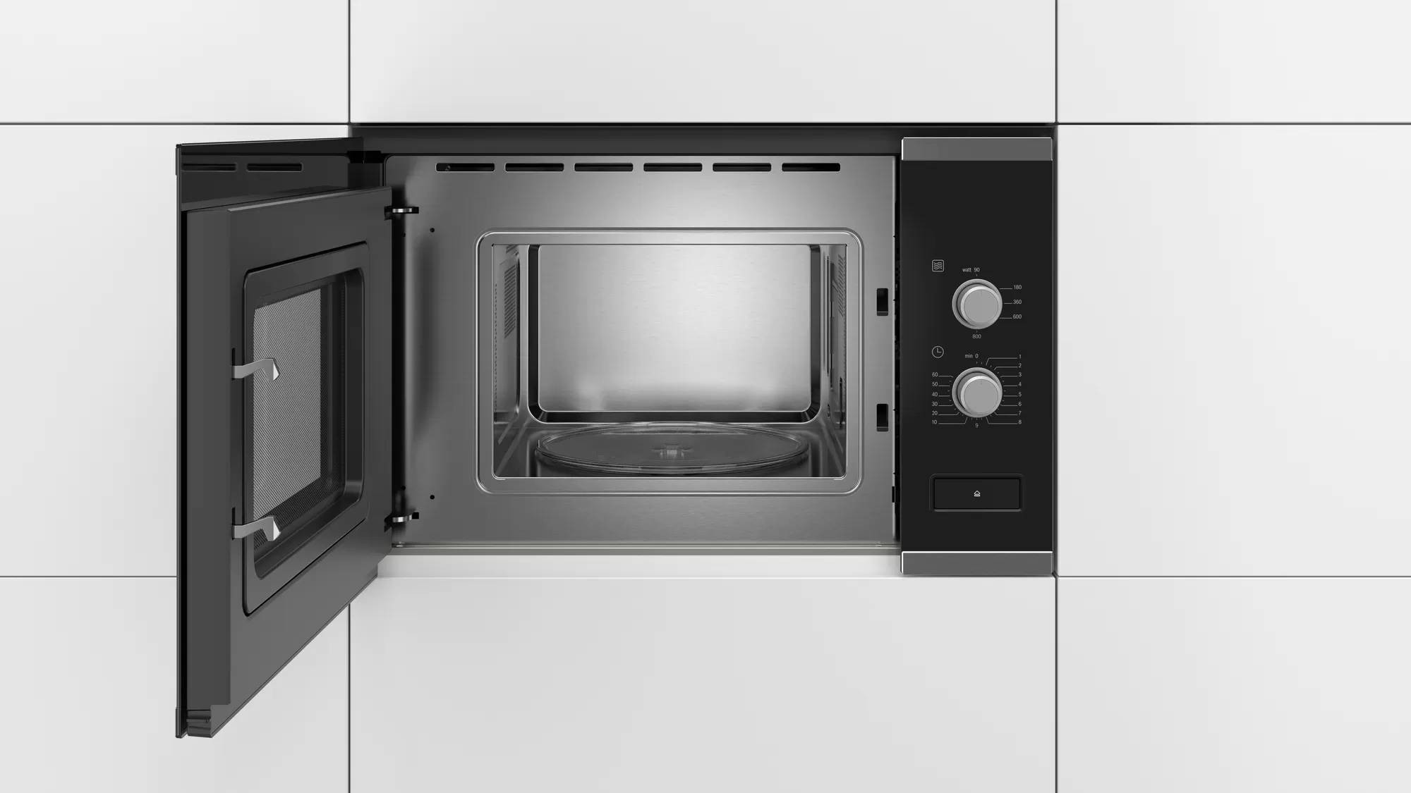 Micro ondes Encastrable BOSCH Série 4 800W 20L Inox - BFL520MS0