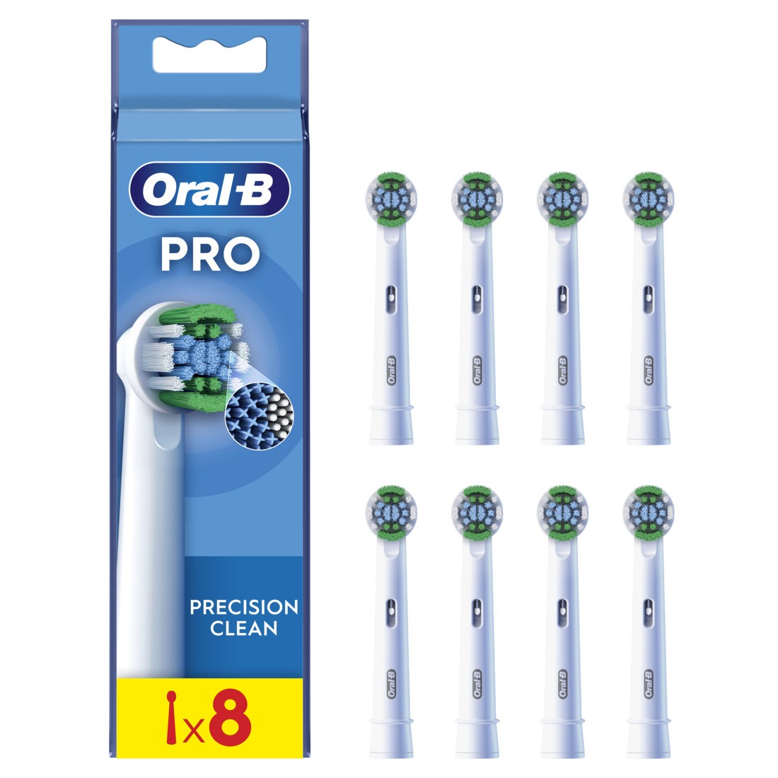 ORAL B Brossette   PRECISIONCLEANX8