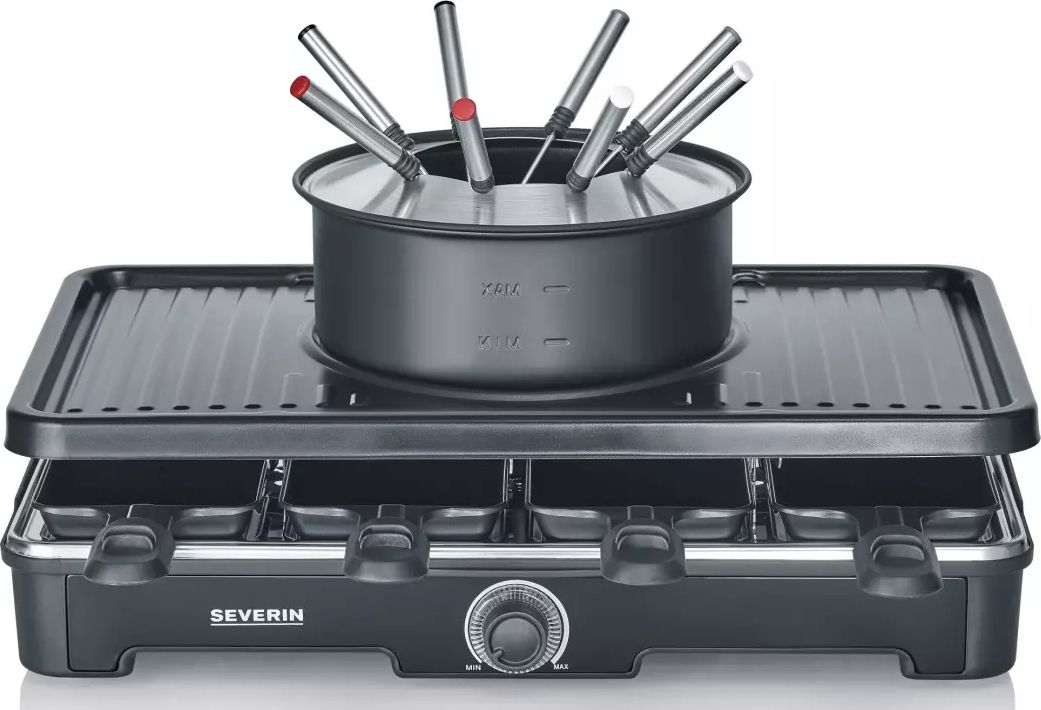 Raclette Multifonction SEVERIN 8 personnes 1400W Noir - RG2347