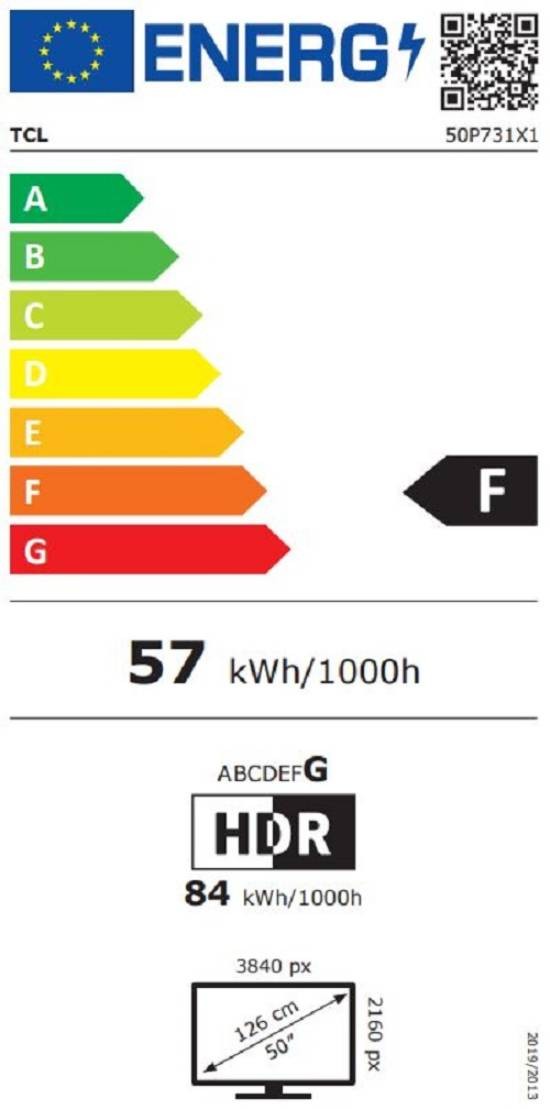 TCL TV LED 4K 127 cm 50"