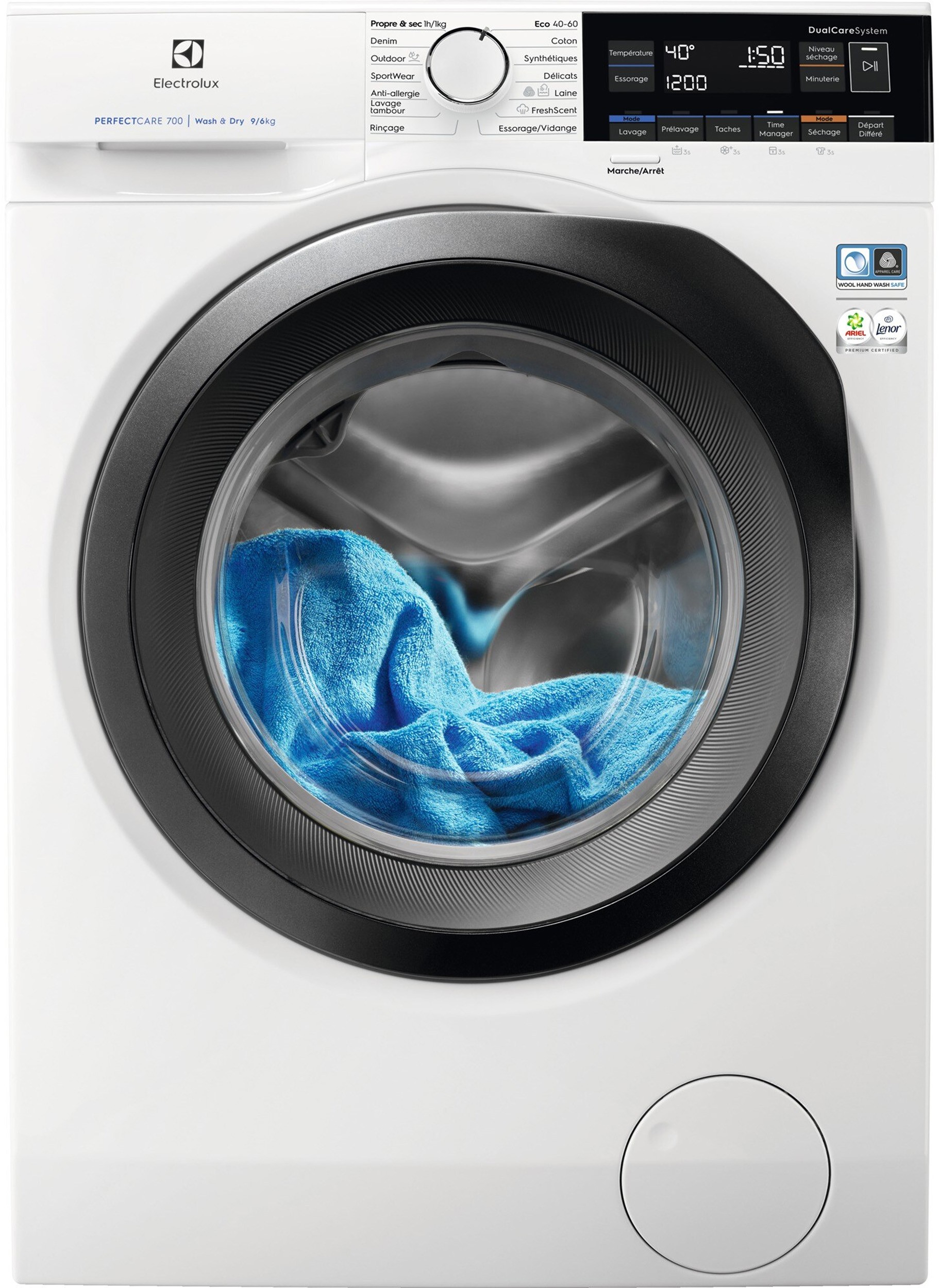 Lave linge sechant Frontal ELECTROLUX PerfectCare 700 vapeur 9kg / 6kg - EW7W3922RC Lave linge sechant Frontal ELECTROLUX PerfectCare 700 vapeur 9kg / 6kg - EW7W3922RC