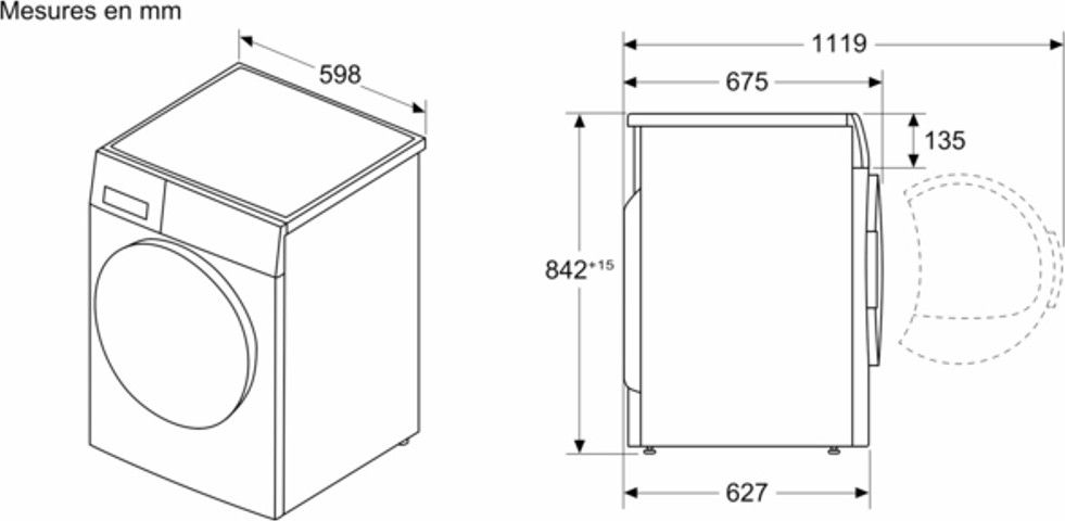 Sèche linge Condensation BOSCH  - WRB247C0FR
