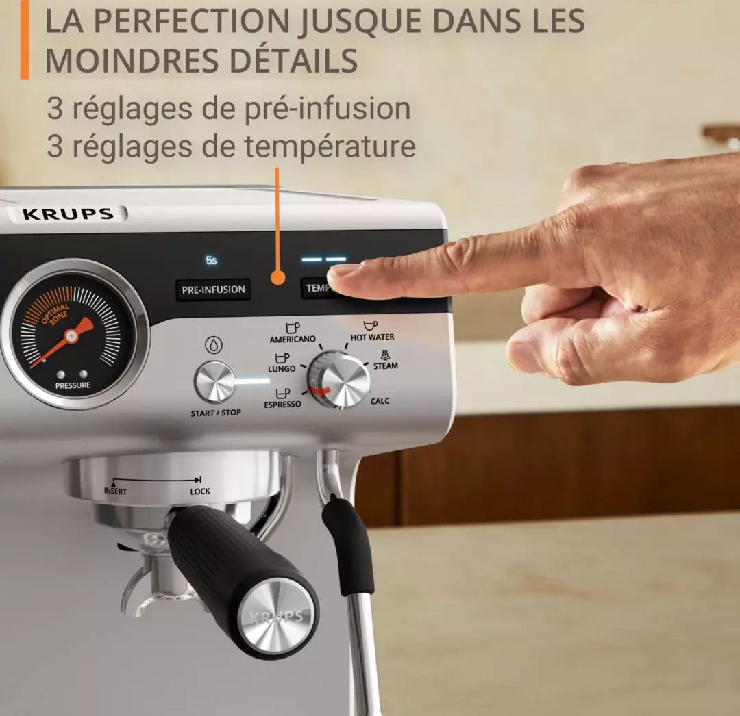 Expresso KRUPS Buse vapeur Aluminum - XP801T10
