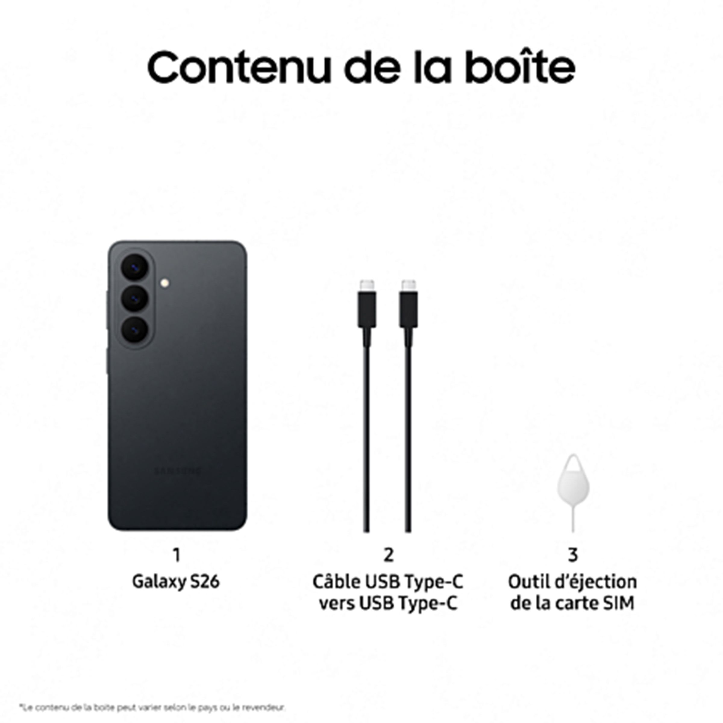 Smartphone SAMSUNG Galaxy S26 Ultra 5G 1To Noir - GALAXY-S26U-1TO-NOIR