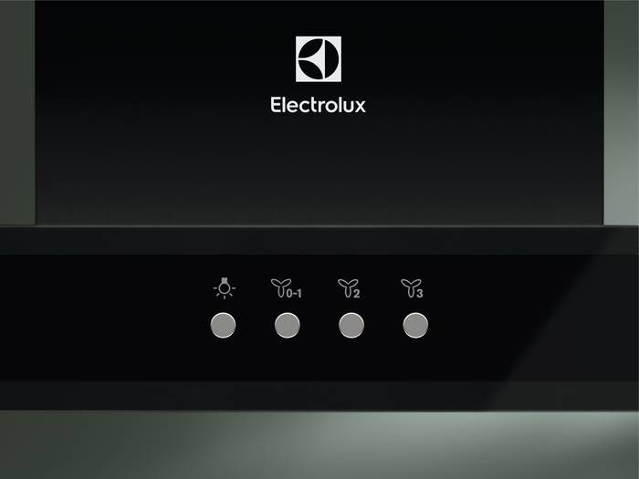 Hotte decorative murale ELECTROLUX Série 600, 68dB, 60cm, Noir - EFTD26K
