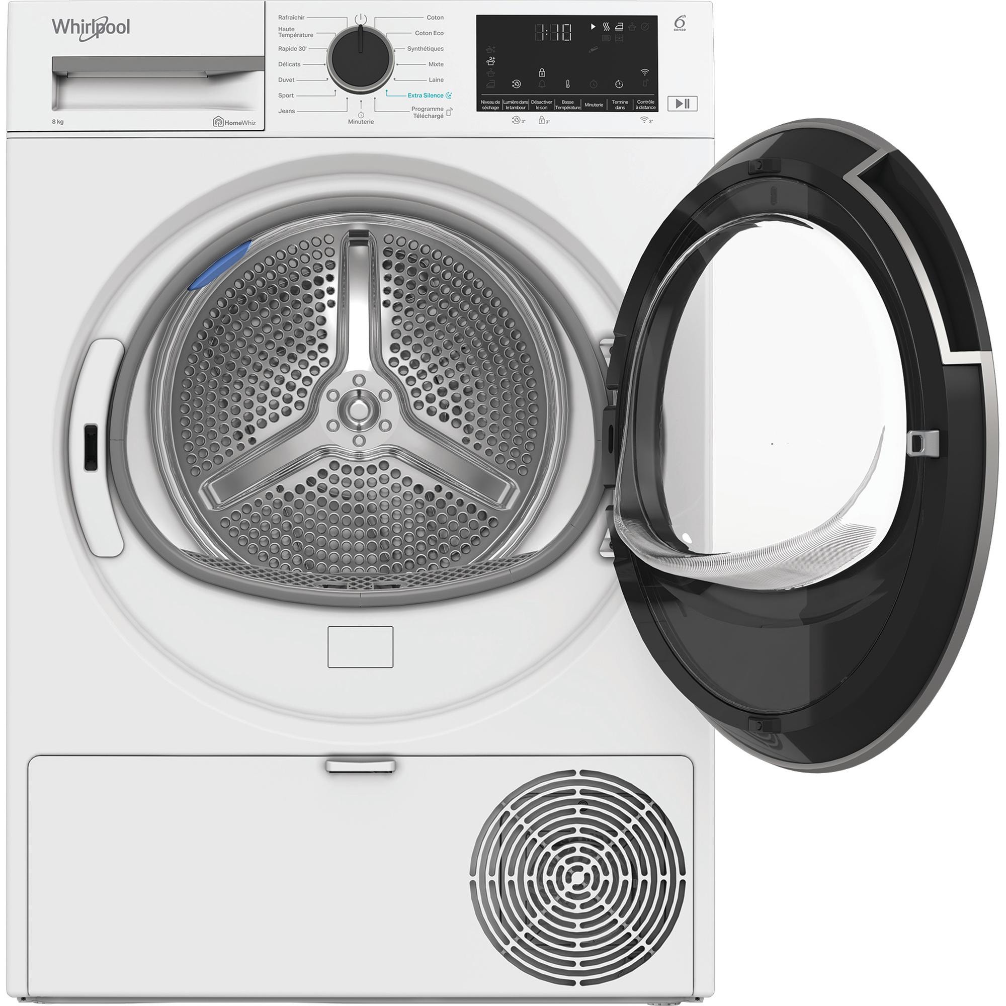 Sèche-linge pompe à chaleur WHIRLPOOL 8kg Blanc - CWD84MWBSFR