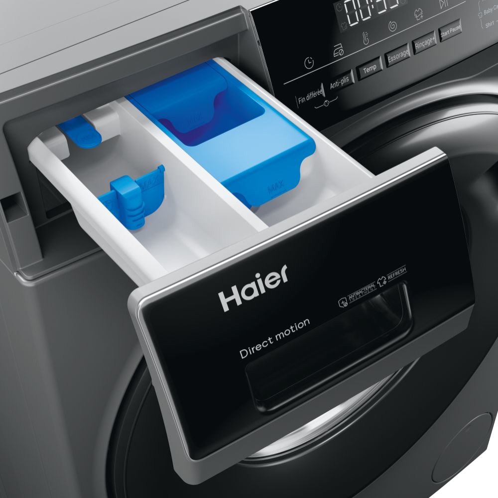 Lave linge Frontal HAIER I-Pro, Series 3, 8Kg, Gris - HW80-B14939S8