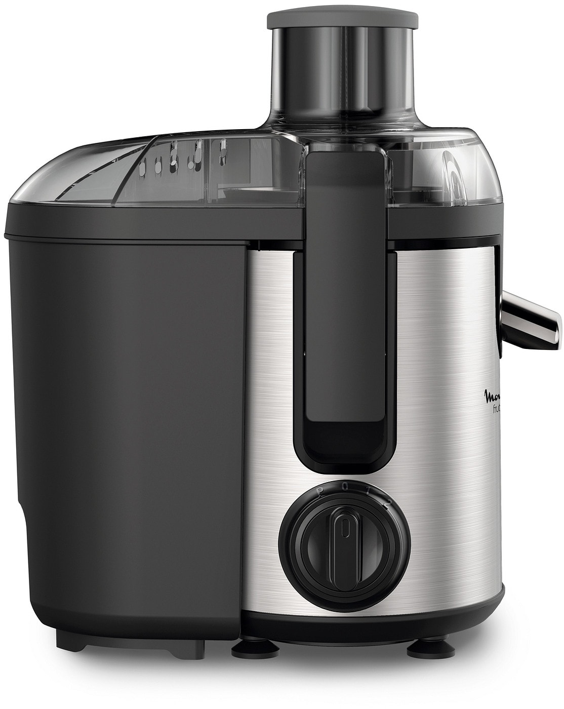 Extracteur de jus MOULINEX Frutelia+ métal, 0,9L, 400w, Inox JU420D10