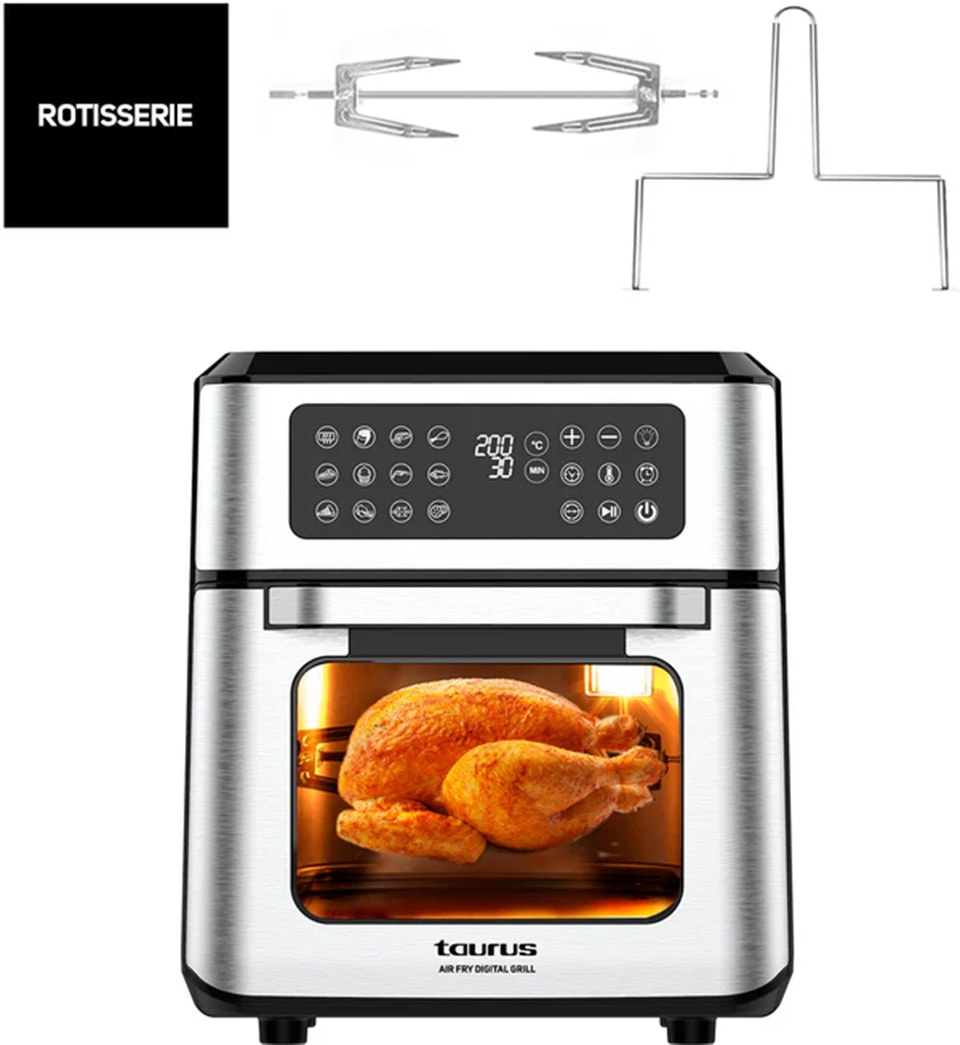 Friteuse à air chaud TAURUS Digital Grill 12L 1800W 12 programmes - DIGITALGRILL