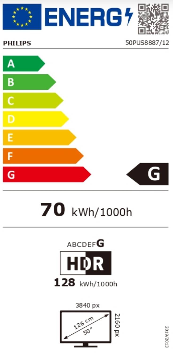 PHILIPS TV LED 4K 126 cm 50PUS8887/12