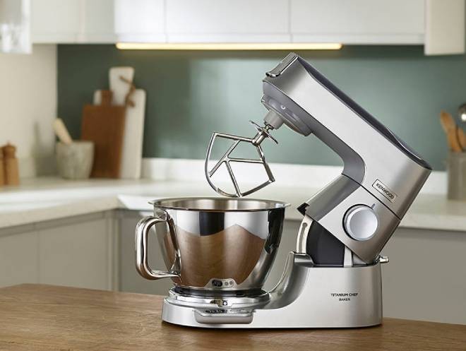 Robot pâtissier KENWOOD Titanium Chef Baker, 1200W, Gris - KVC85004SI