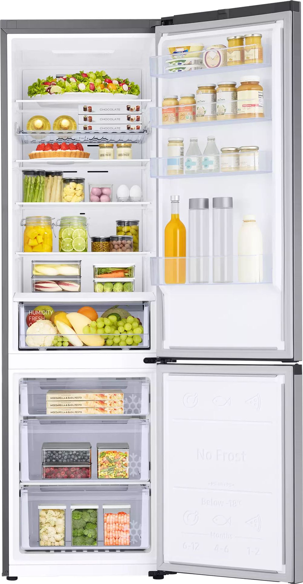 Réfrigérateur congélateur bas SAMSUNG 390L No Frost Inox - RB38C672ESA