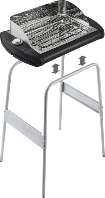 Barbecue électrique LAGRANGE 40x28cm Acier inoxydable Noir - 319005