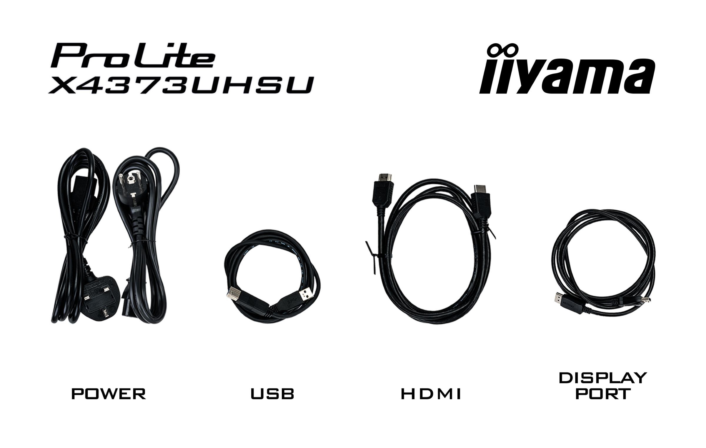 Ecran 43 pouces 4K IIYAMA ProLite  4K 3ms Noir - X4373UHSU-B1