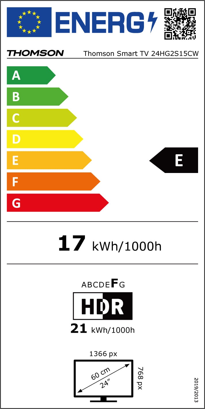 TV LED 60 cm THOMSON Google TV 60 Hz 24" - 24HG2S15CW