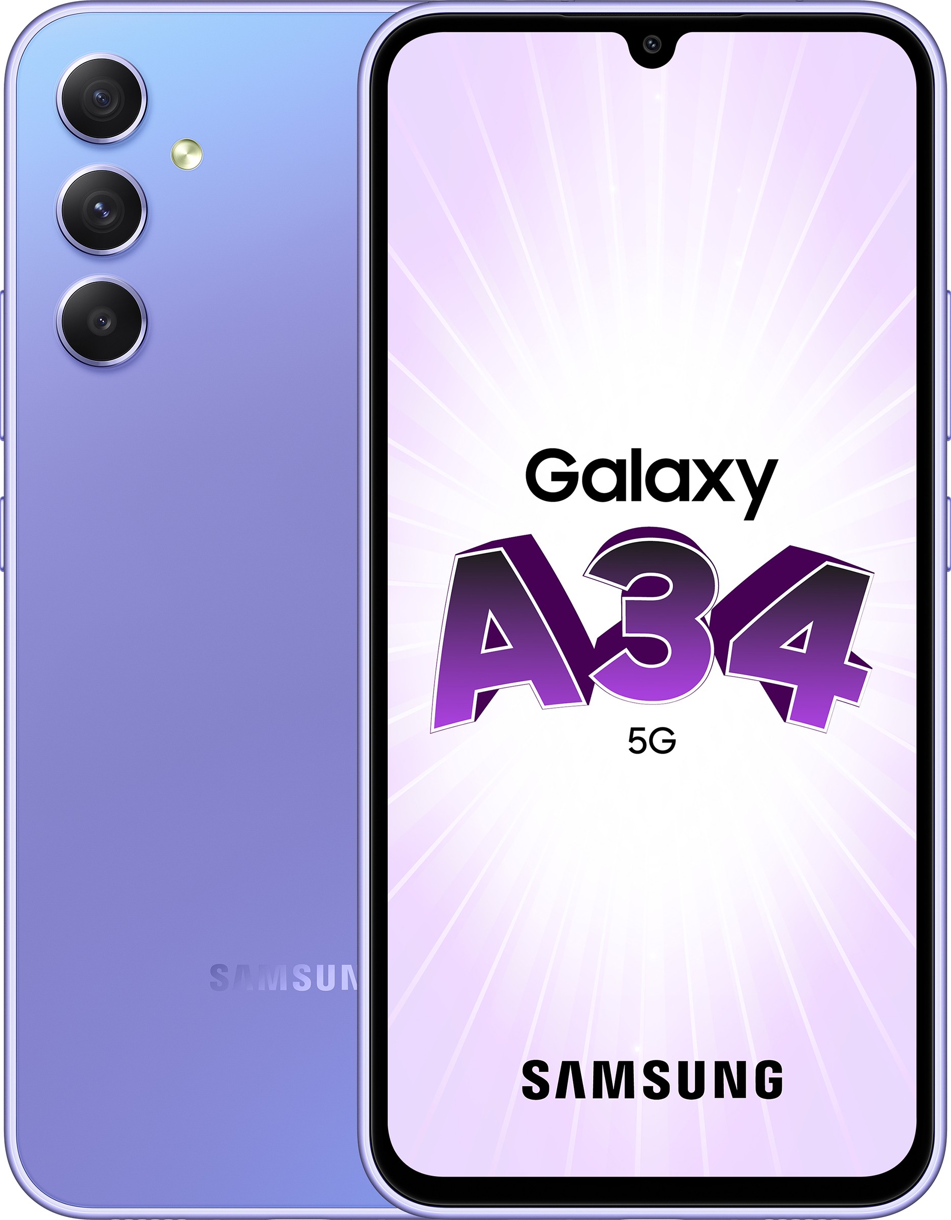 SAMSUNG Smartphone Galaxy A34 5G 128Go Lavande  GALAXY-A34-5G-128-VL