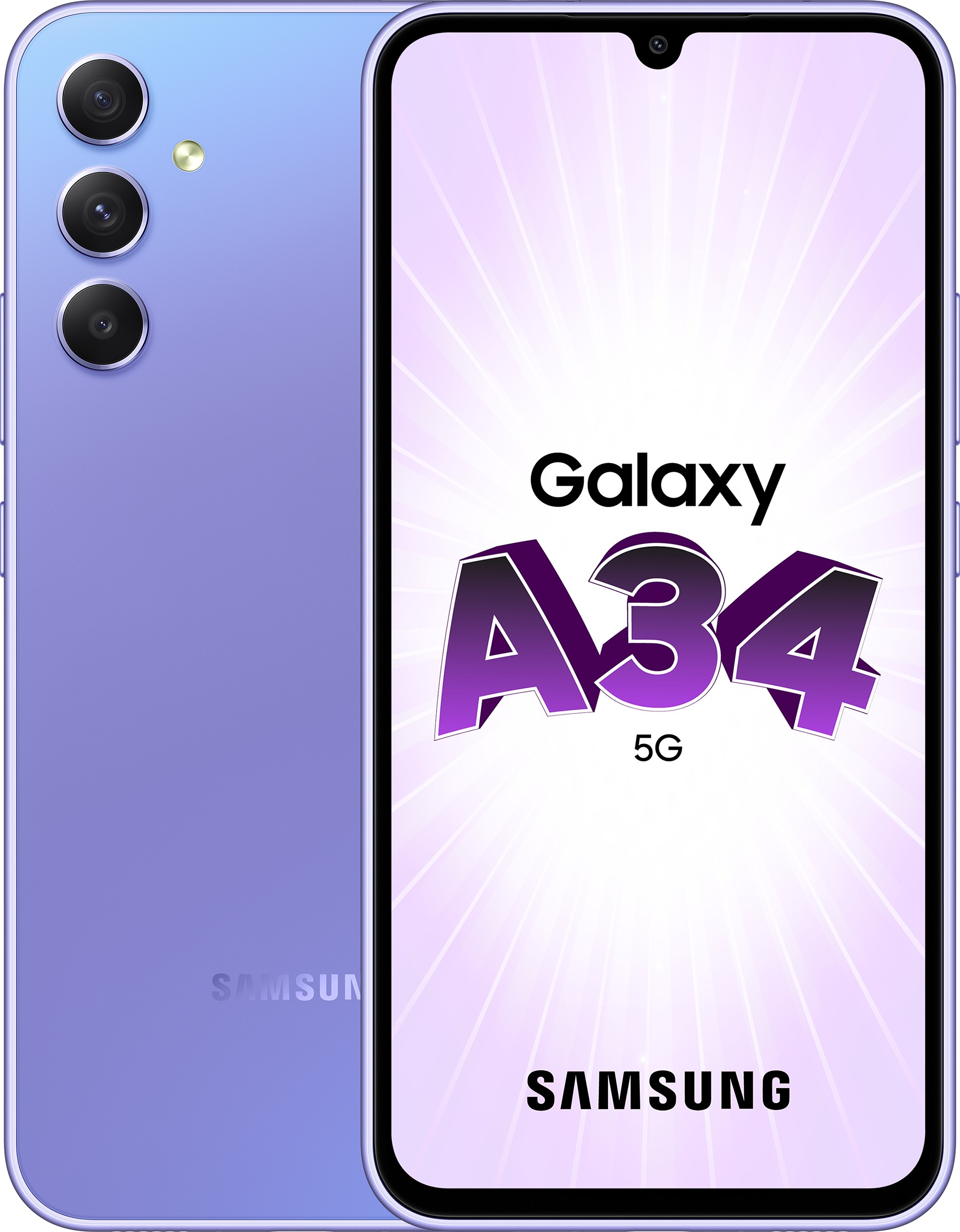 Smartphone SAMSUNG Galaxy A34 5G 128Go Lavande - GALAXY-A34-5G-128-VL Smartphone SAMSUNG Galaxy A34 5G 128Go Lavande - GALAXY-A34-5G-128-VL